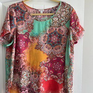 Multicolor Hi Low Summer Top